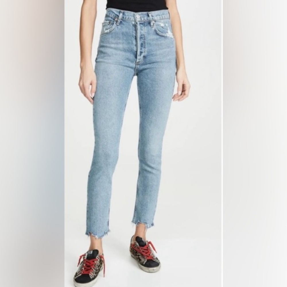 AGOLDE - Nico High Rise Slim Fit Jeans in Rooted Size 26